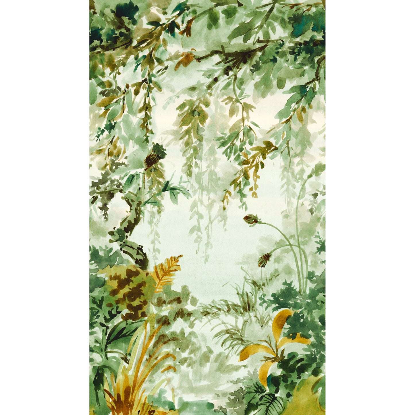 GALERIE WALLCOVERINGS Orom II Photographic, All-over, Print   Green   - A52201