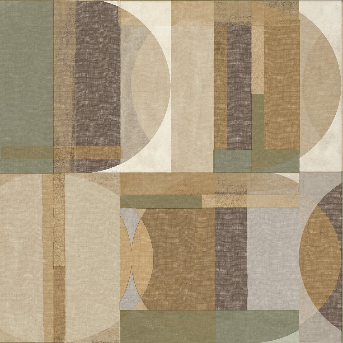 GALERIE WALLCOVERINGS Arcadia Geometric, Motives   Green   - ARA64903