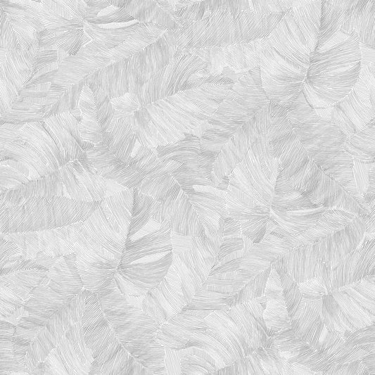GALERIE WALLCOVERINGS Karuna Branched, Leaves, Motive   White   - KRA67603