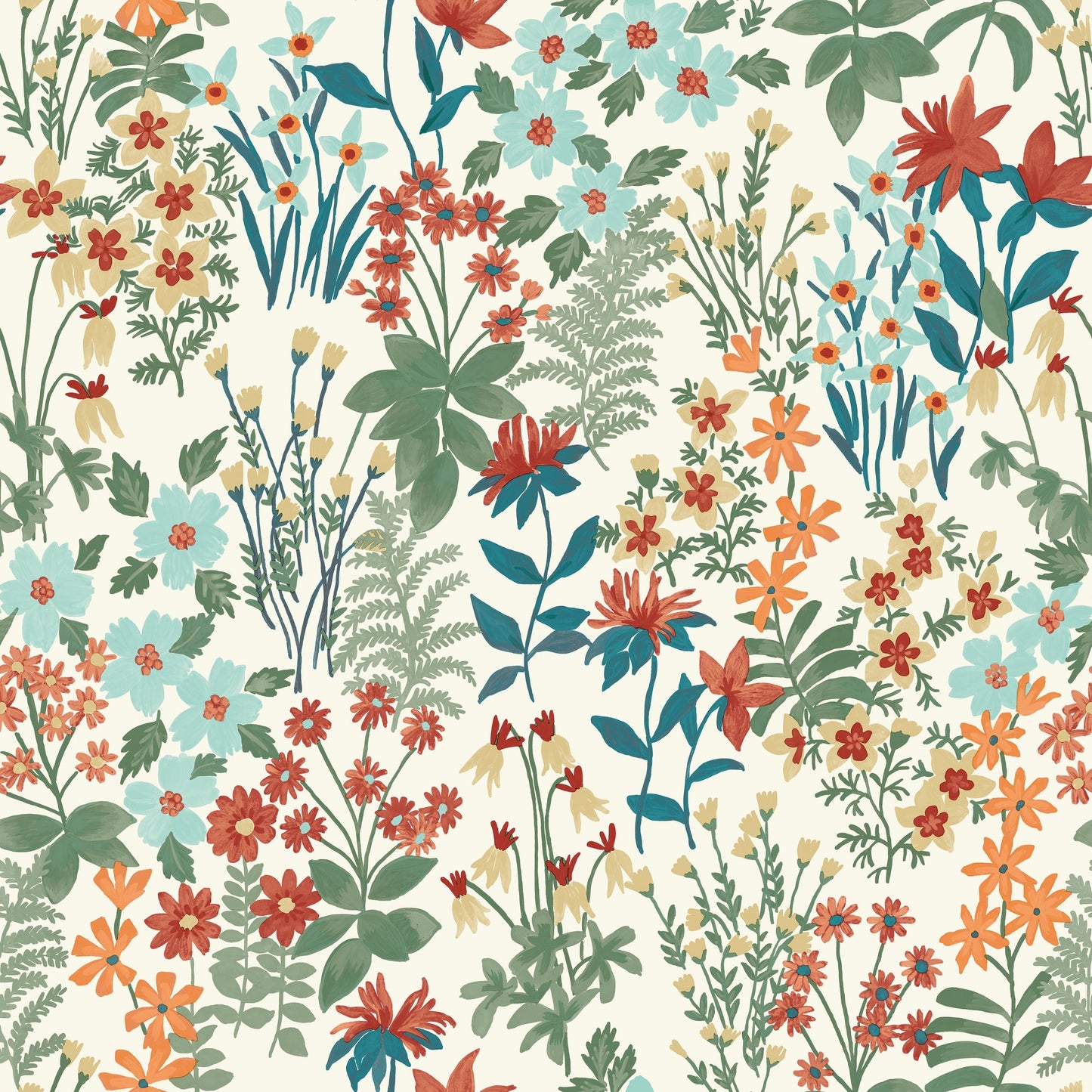 GALERIE WALLCOVERINGS Arcadia Classical, Floral, All-over   Multi   - ARA70902