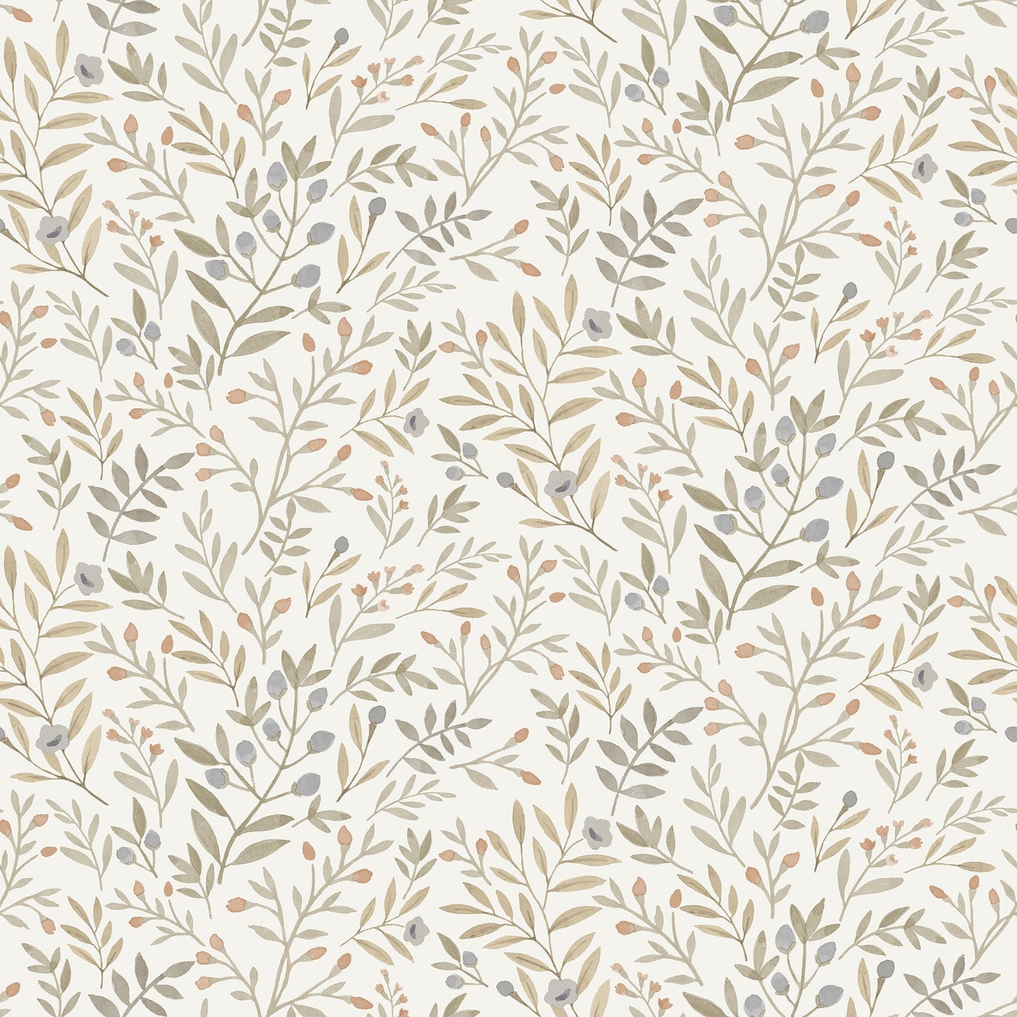GALERIE WALLCOVERINGS Inia Classical, Floral, All-over   Green   - INA78802