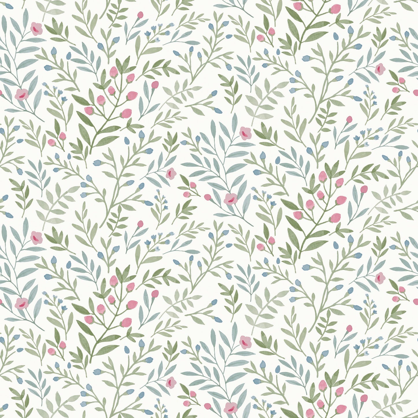 GALERIE WALLCOVERINGS Inia Classical, Floral, All-over   Blue   - INA78803