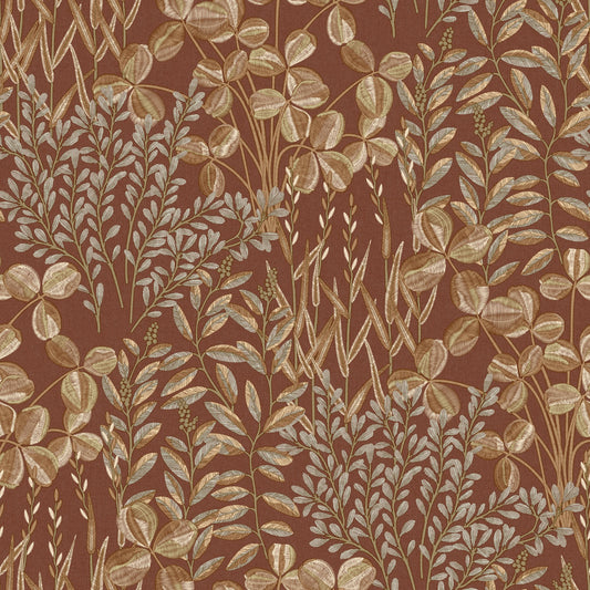 GALERIE WALLCOVERINGS Inia Branched, Leaves, All-over   Red   - INA78902
