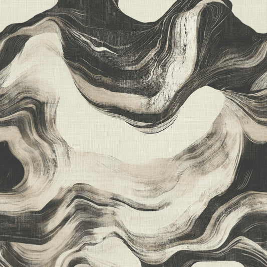GALERIE WALLCOVERINGS Structured Walls Geometric, All-over   Black   - A85101