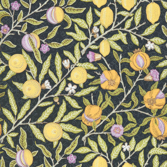 MORRIS & CO Fruit Wallpaper Leaves , Trees Twilight  Surface- Printed Wallpaper - AARC510019