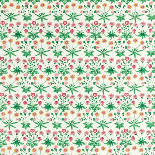 MORRIS & CO Daisy Fabric Classic Floral Strawberry Fields   - AARC520009