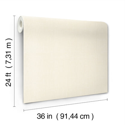 York Wallcoverings Artifacts Woven Linen Cloud Wallpaper Transitional Weaves Whites and Off-Whites  Wallpaper - AB1801