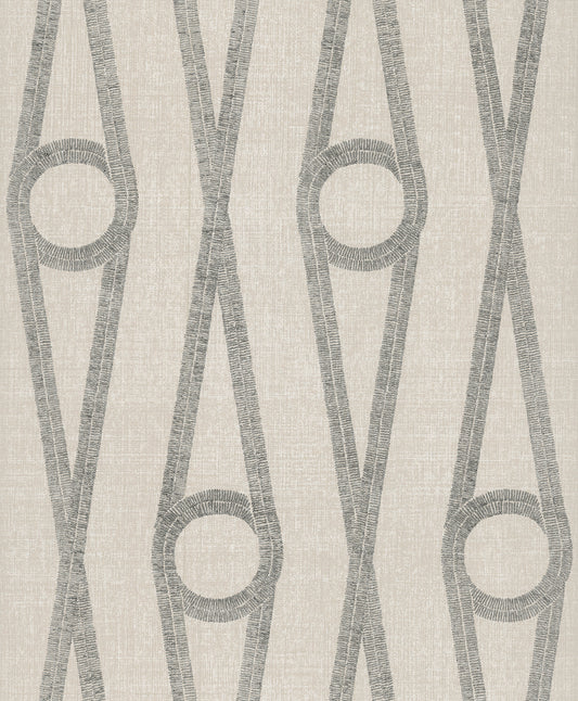 York Wallcoverings Artifacts Henlein Putty Wallpaper Glam Sculptured Finishes Greys  Wallpaper - AB3011