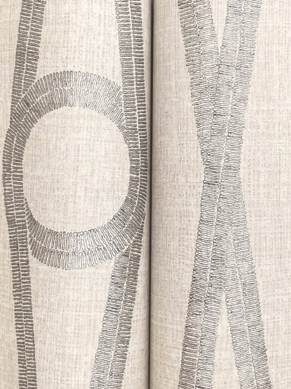 York Wallcoverings Artifacts Henlein Putty Wallpaper Glam Sculptured Finishes Greys  Wallpaper - AB3011