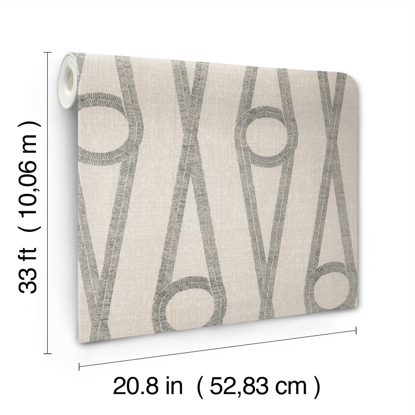 York Wallcoverings Artifacts Henlein Putty Wallpaper Glam Sculptured Finishes Greys  Wallpaper - AB3011