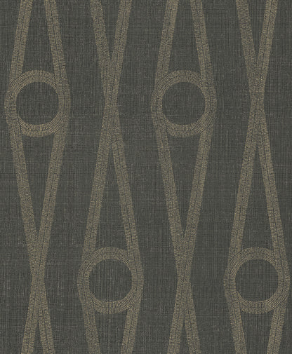 York Wallcoverings Artifacts Henlein Charcoal Wallpaper Glam Sculptured Finishes Greys  Wallpaper - AB3014