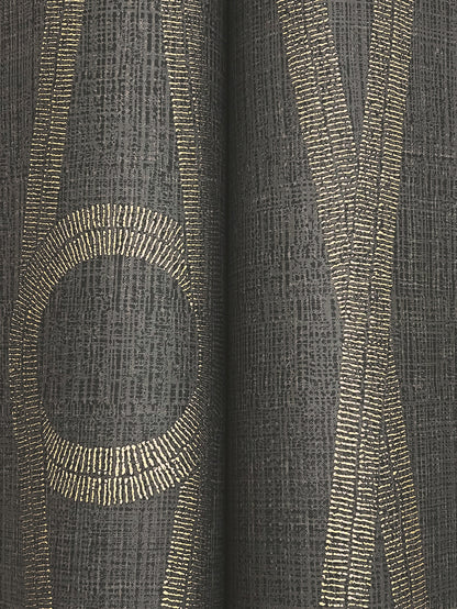 York Wallcoverings Artifacts Henlein Charcoal Wallpaper Glam Sculptured Finishes Greys  Wallpaper - AB3014