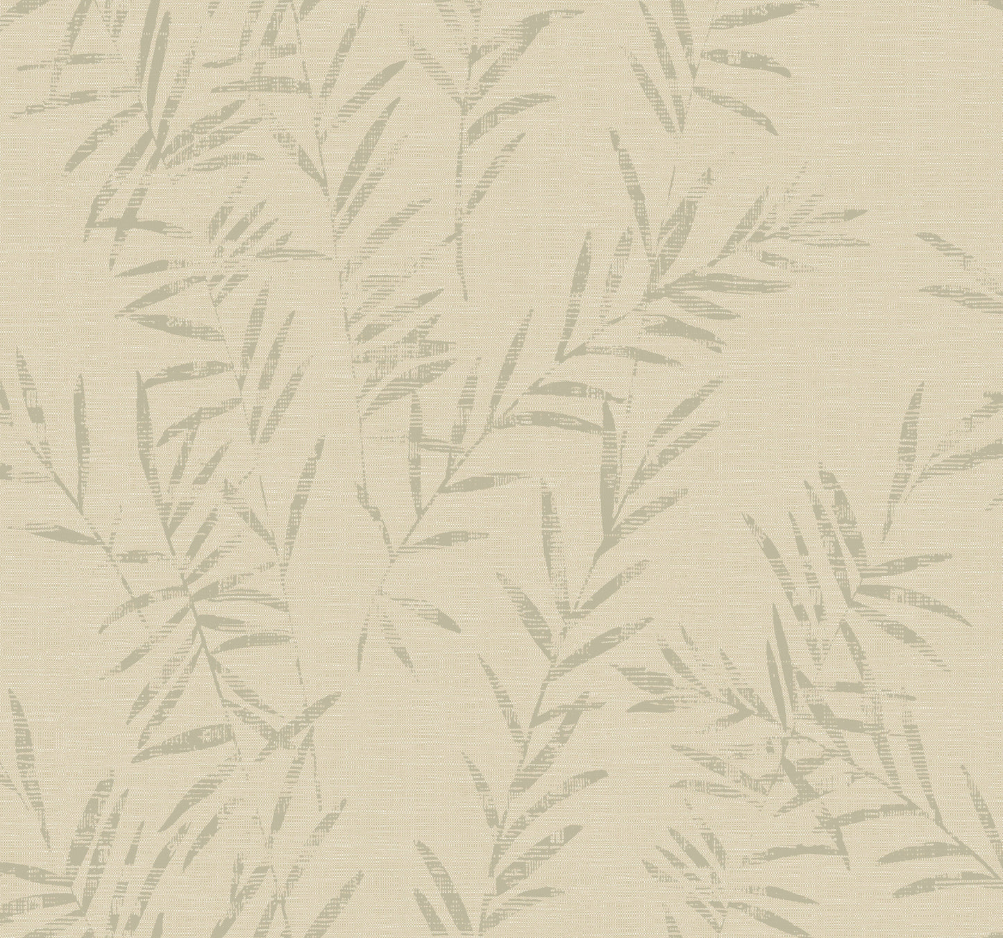 York Wallcoverings Artifacts Allerton Bamboo Linen Wallpaper Transitional Botanical Beiges  Wallpaper - AB3063