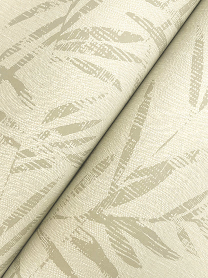 York Wallcoverings Artifacts Allerton Bamboo Linen Wallpaper Transitional Botanical Beiges  Wallpaper - AB3063