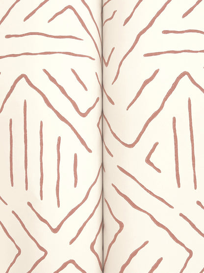 York Wallcoverings Artifacts Sirih Sedona Wallpaper Bohemian Geometrics Whites and Off-Whites  Wallpaper - AB3086