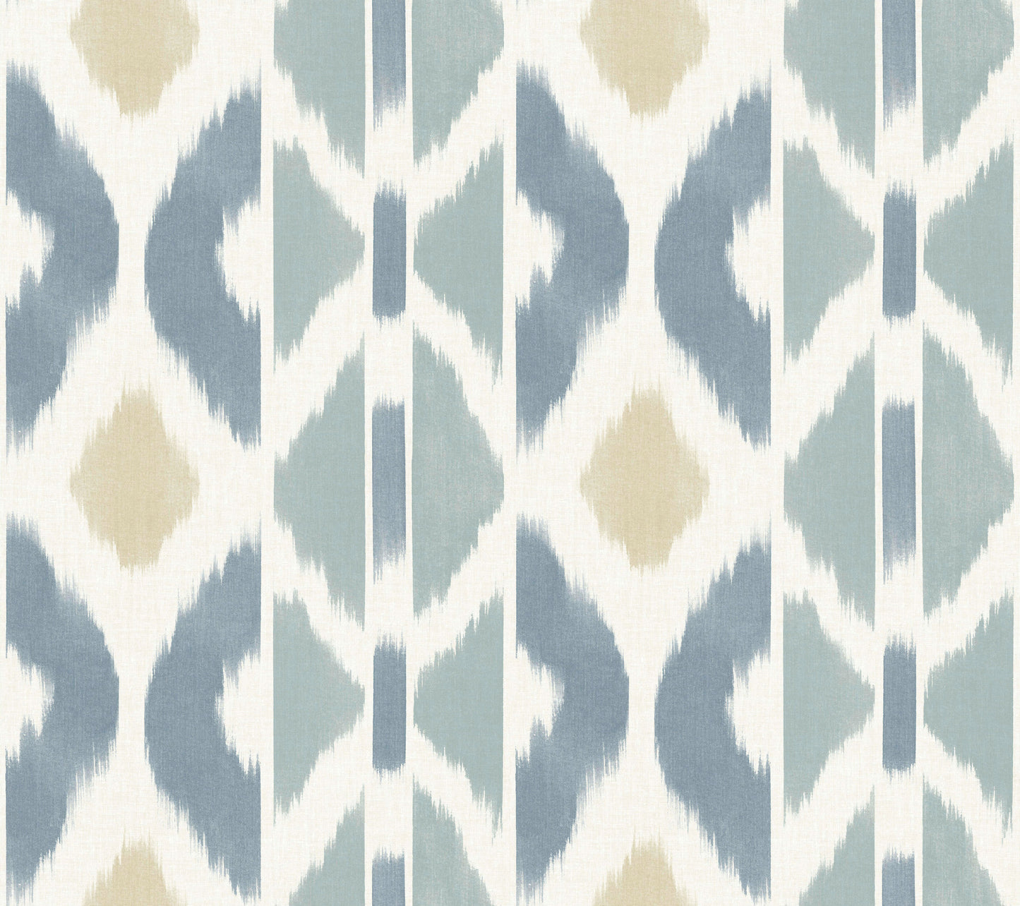 York Wallcoverings Artifacts Patan Denim Wallpaper Eclectic Geometrics Blues  Wallpaper - AB3094