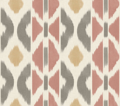York Wallcoverings Artifacts Patan Sedona Wallpaper Eclectic Geometrics Reds  Wallpaper - AB3096