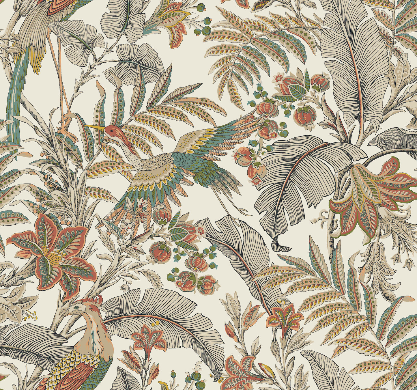 York Wallcoverings Artifacts Heronwood Sedona Wallpaper Traditional Animals and Insects Reds  Wallpaper - AB3105
