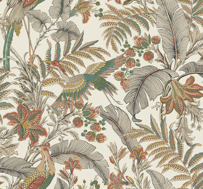 York Wallcoverings Artifacts Heronwood Sedona Wallpaper Traditional Animals and Insects Reds  Wallpaper - AB3105