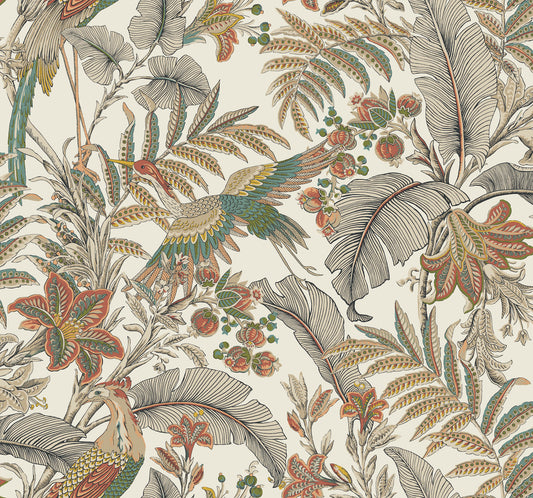 York Wallcoverings Artifacts Heronwood Sedona Wallpaper Traditional Animals and Insects Reds  Wallpaper - AB3105