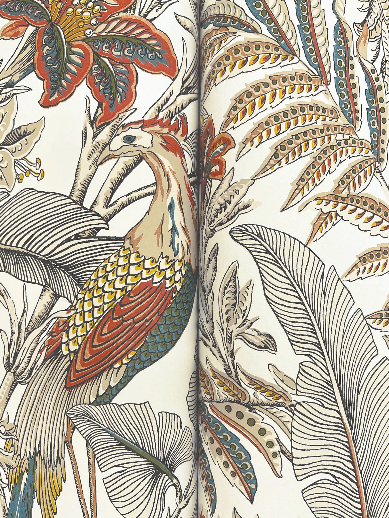 York Wallcoverings Artifacts Heronwood Sedona Wallpaper Traditional Animals and Insects Reds  Wallpaper - AB3105