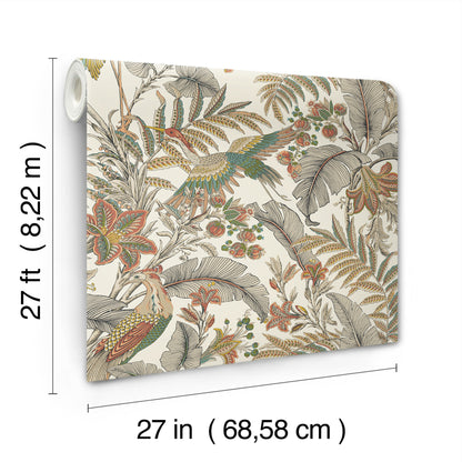 York Wallcoverings Artifacts Heronwood Sedona Wallpaper Traditional Animals and Insects Reds  Wallpaper - AB3105