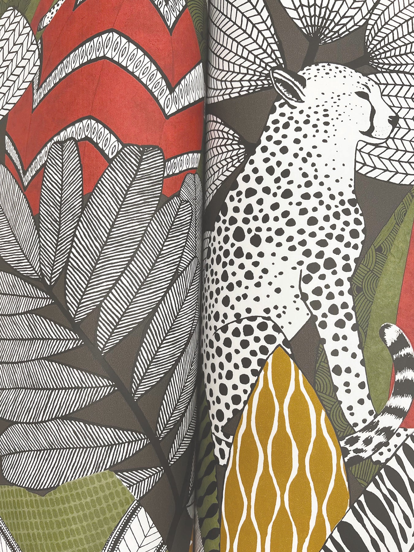 York Wallcoverings Artifacts Namiri Black Wallpaper Eclectic Tropical Blacks  Wallpaper - AB3112