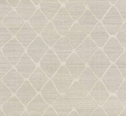 York Wallcoverings Arts and Crafts Tonga Putty Wallpaper Modern Trellis and Lattice Greys  Wallpaper - AB3122