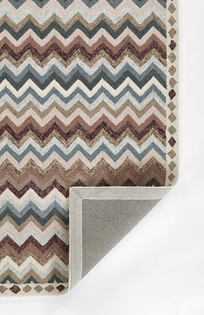 Momeni Rugs   Zigzag Stripe 2'3" X 8' Runner    - ABBOTABB-1MTI2380