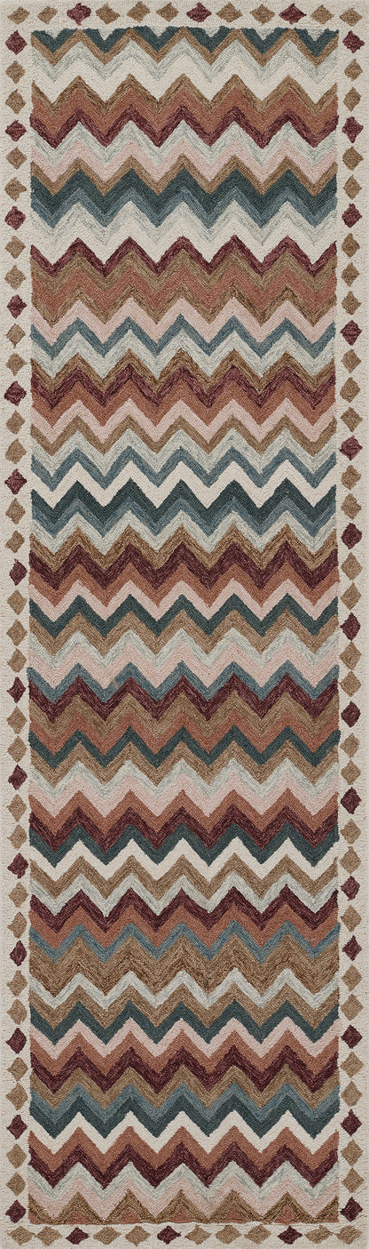 Momeni Rugs   Zigzag Stripe 8' X 10'    - ABBOTABB-1MTI80A0