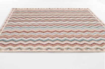 Momeni Rugs   Zigzag Stripe 8' X 10'    - ABBOTABB-1MTI80A0