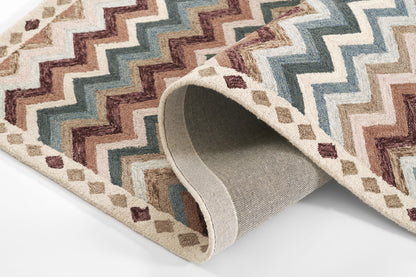 Momeni Rugs   Zigzag Stripe 9' X 12'    - ABBOTABB-1MTI90C0