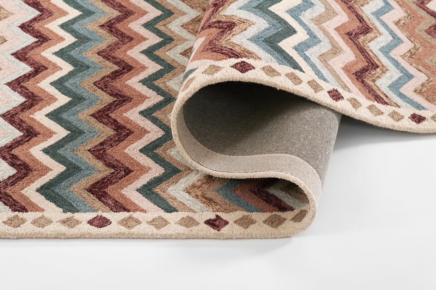 Momeni Rugs   Zigzag Stripe 3'6" X 5'6"    - ABBOTABB-1MTI3656