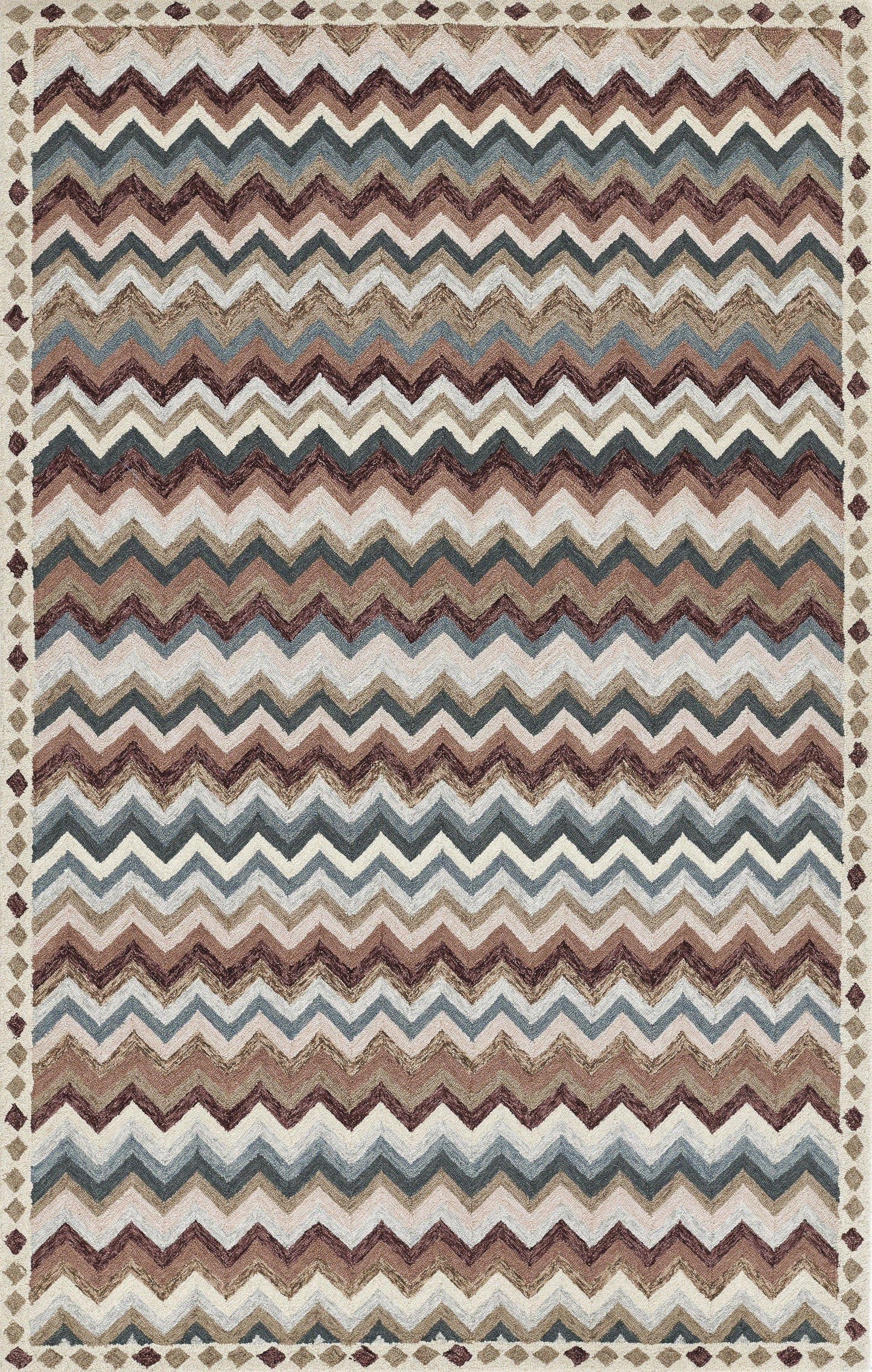 Momeni Rugs   Zigzag Stripe 2'3" X 8' Runner    - ABBOTABB-1MTI2380