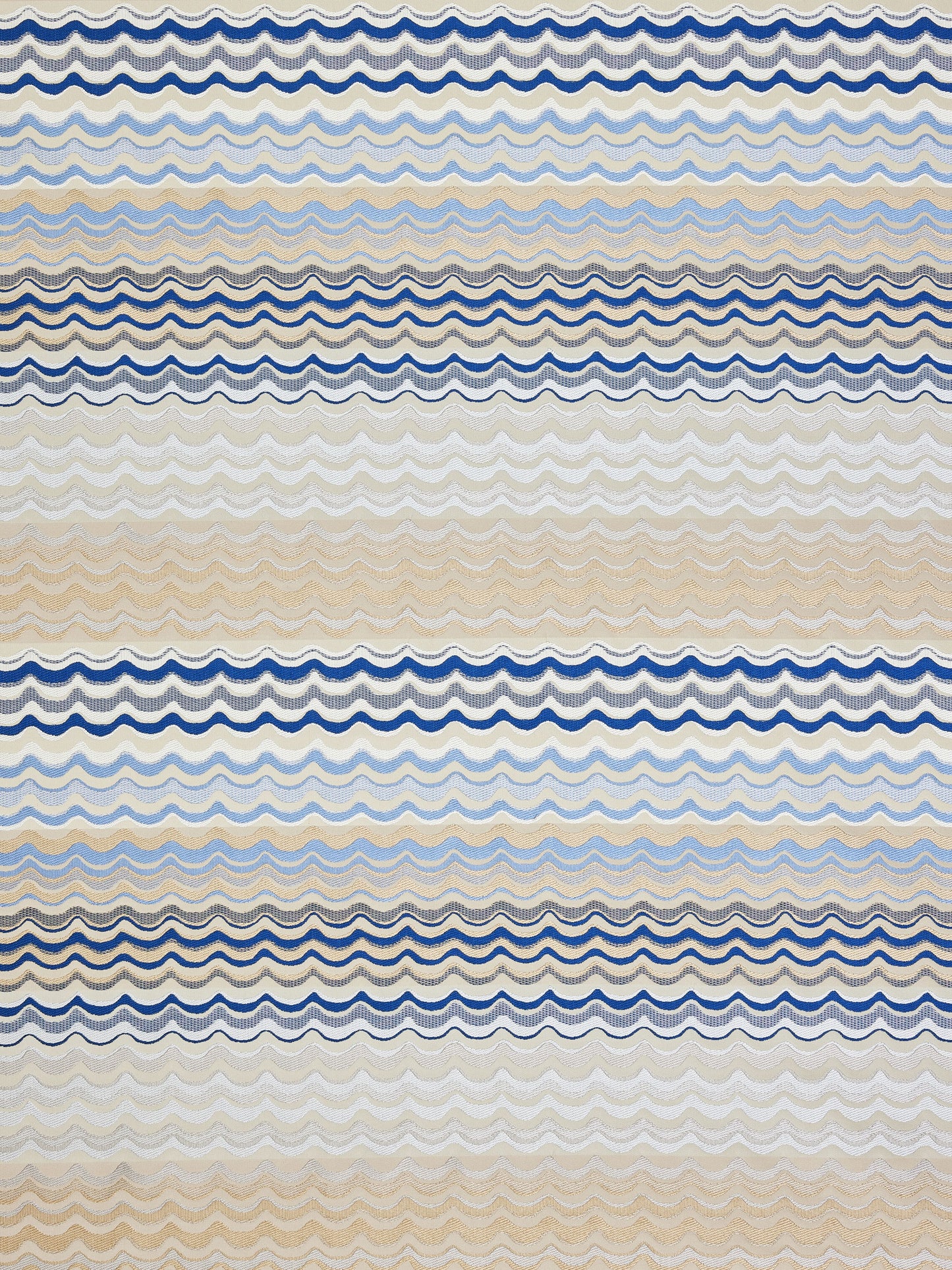 SCALAMANDRE  NEW WAVE FABRIC SAPPHIRE   - AB 00066512