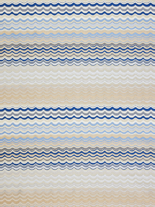 SCALAMANDRE  NEW WAVE FABRIC SAPPHIRE   - AB 00066512