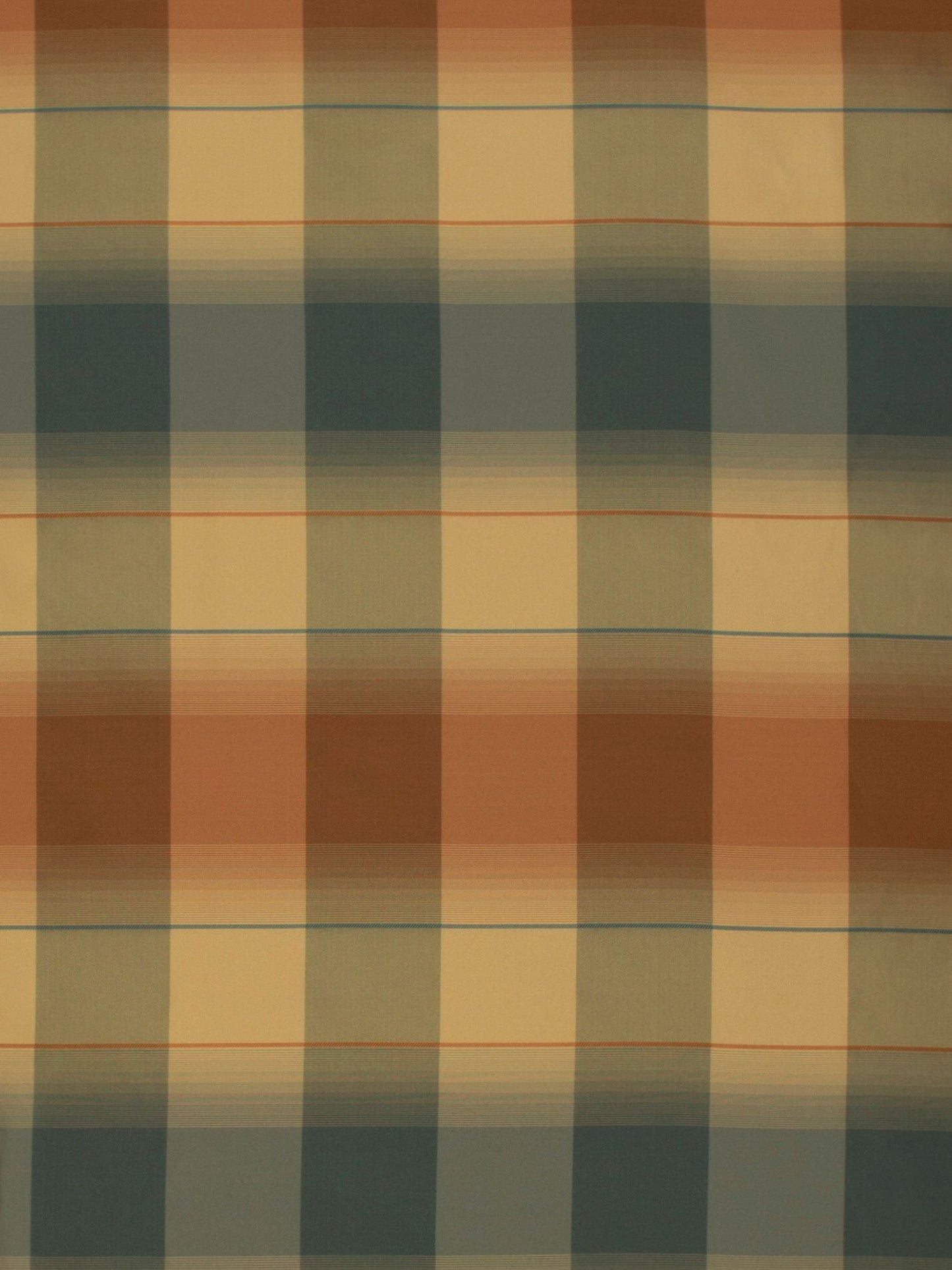 SCALAMANDRE OUTLET  FABRIC TRE PLAID  FABRIC CLAY, BLUE   - AB 07363040