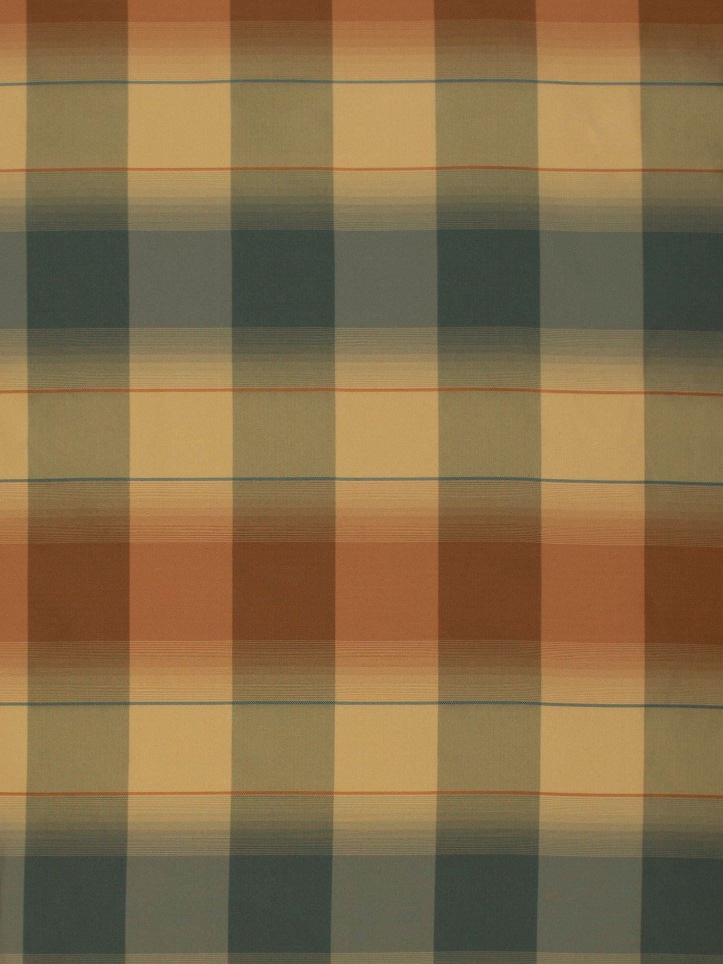 SCALAMANDRE OUTLET  FABRIC TRE PLAID  FABRIC CLAY, BLUE   - AB 07363040 NEW SKU # AB30400736
