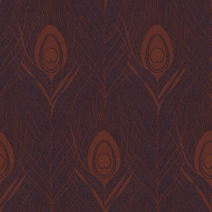 Galerie Wallcoverings Absolutely Chic Peacock Feather Motif Galerie Wallcoverings  Purple, Lilac   - AC60007