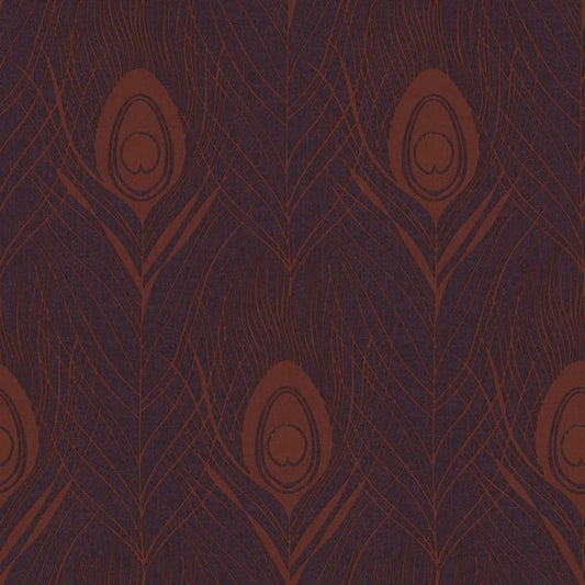 Galerie Wallcoverings Absolutely Chic Peacock Feather Motif Galerie Wallcoverings  Purple, Lilac   - AC60007