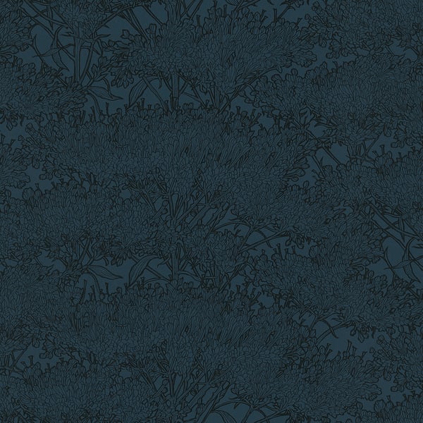 Galerie Wallcoverings Absolutely Chic Cherry Blossom Motif Galerie Wallcoverings  Blue   - AC60016