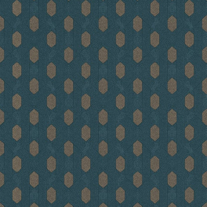 Galerie Wallcoverings Absolutely Chic Art Deco Style Geometric Motif Galerie Wallcoverings  Blue   - AC60021