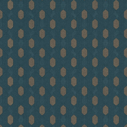 Galerie Wallcoverings Absolutely Chic Art Deco Style Geometric Motif Galerie Wallcoverings  Blue   - AC60021