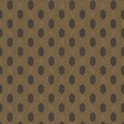 Galerie Wallcoverings Absolutely Chic Art Deco Style Geometric Motif Galerie Wallcoverings  Bronze, Brown   - AC60023