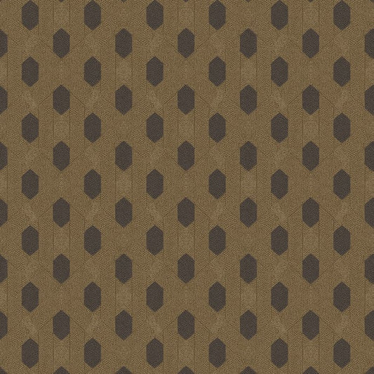 Galerie Wallcoverings Absolutely Chic Art Deco Style Geometric Motif Galerie Wallcoverings  Bronze, Brown   - AC60023