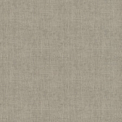 Beige wallcovering with a woven linen-texture and subtle crosshatch weave.