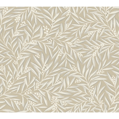 York Wallcoverings Arts and Crafts Rowan Neutral Wallpaper  Botanical Neutrals  Wallpaper - AC9136