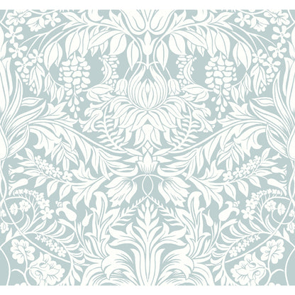 York Wallcoverings Arts and Crafts Lockwood Damask Light Blue Wallpaper  Damasks Blues  Wallpaper - AC9192