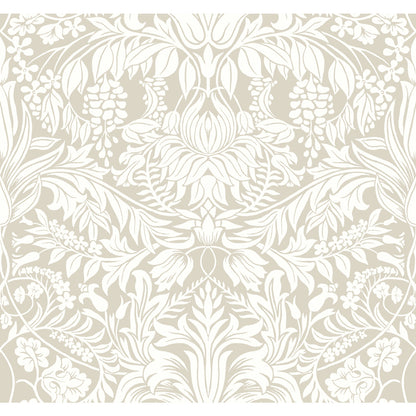 York Wallcoverings Arts and Crafts Lockwood Damask Beige Wallpaper  Damasks Neutrals  Wallpaper - AC9194
