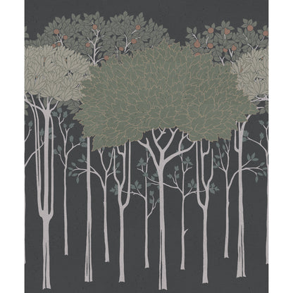 York Wallcoverings Grandmillennial Oakwood Grove Black Wallpaper  Botanical Blacks  Wallpaper - AC9222D